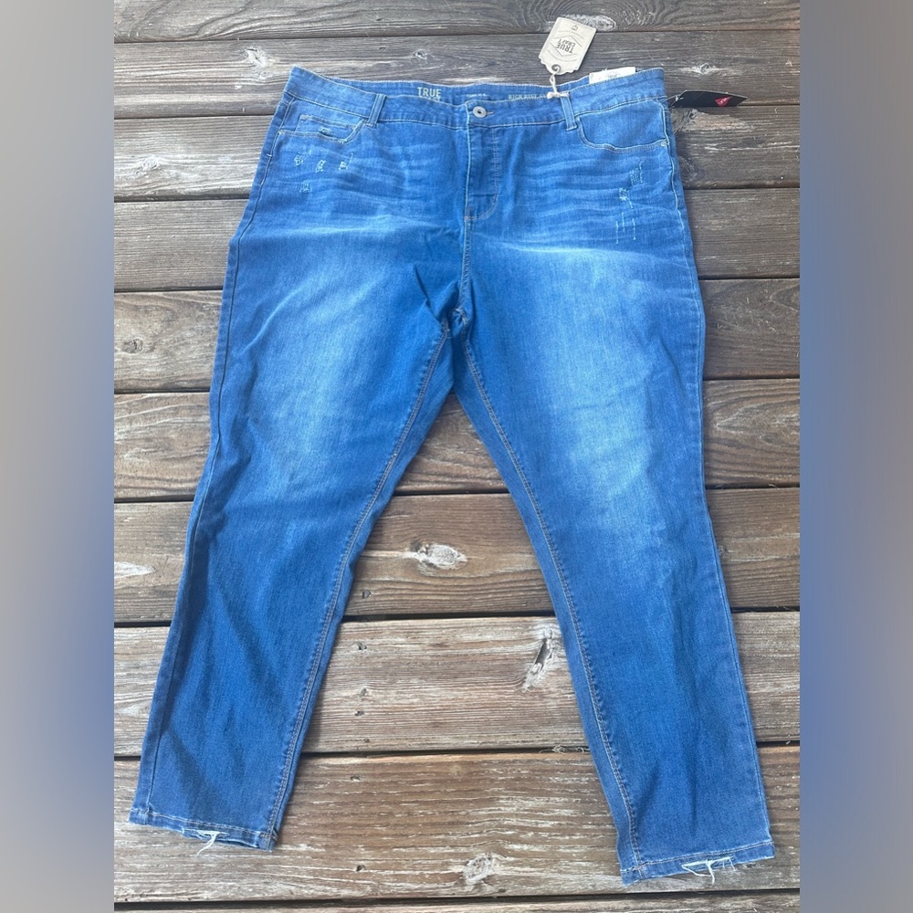 True Craft women's plus size high rise skinny jeans size 24